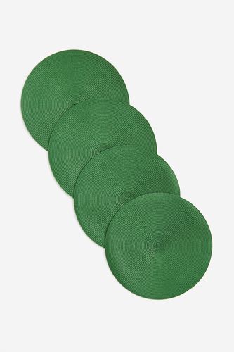 Er-Pack Tischsets Grün, Untersetzer in Größe D38 cm. Farbe: - H&m Home - Modalova