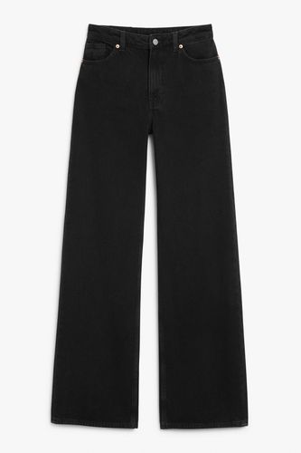 Hohe, weite, lange schwarze Jeans Yoko Schwarz, Baggy in Größe W 24. Farbe: - Monki - Modalova
