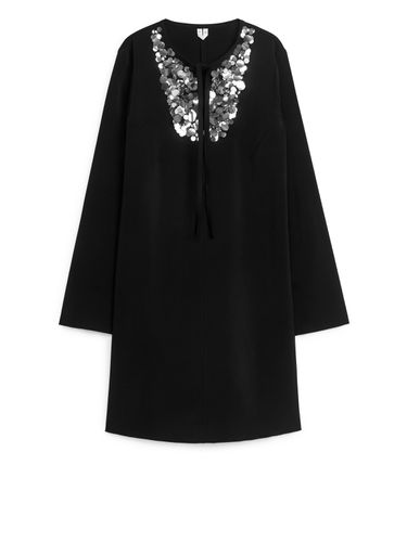 Verziertes Minikleid Schwarz, Alltagskleider in Größe 36. Farbe: - Arket - Modalova
