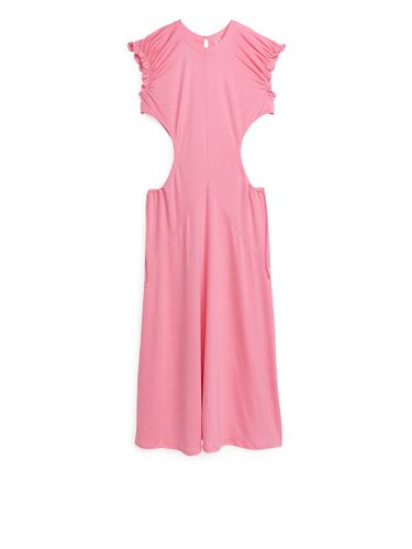 Kleid aus Lyocell mit Cut-outs Rosa, Alltagskleider in Größe L. Farbe: - Arket - Modalova