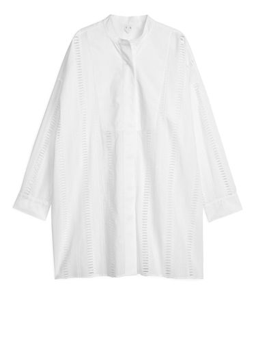 Besticktes Popeline-Hemd Weiß, Freizeithemden in Größe 36. Farbe: - Arket - Modalova
