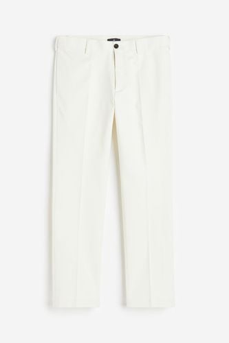 Hose mit Bügelfalten in Regular Fit Weiß, Anzughosen Größe W 33. Farbe: - H&M - Modalova