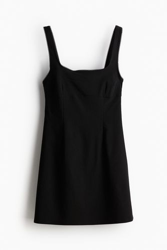 Jerseykleid mit Picotbesätzen Schwarz, Party kleider in Größe M. Farbe: - H&M - Modalova