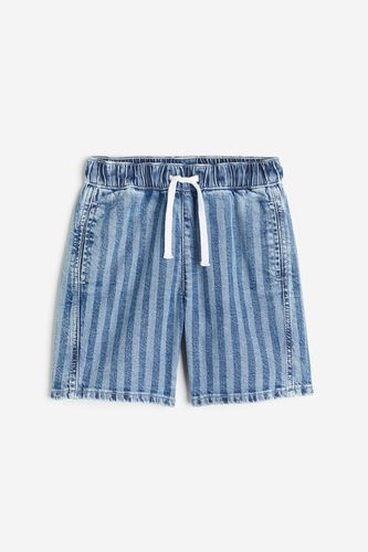 Pull-on-Shorts Denimblau/Gestreift in Größe 140. Farbe: - H&M - Modalova