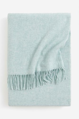 Plaid aus Wollmischung Helltürkis, Decken in Größe 130x170 cm. Farbe: - H&m Home - Modalova