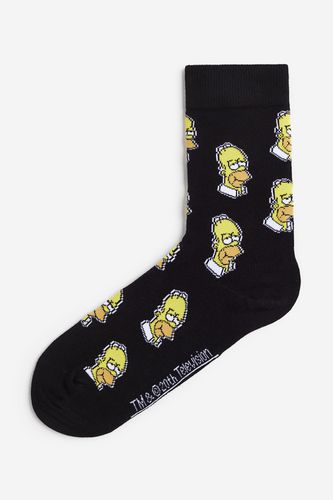 Socken mit Motiv Schwarz/Die Simpsons in Größe 40/42. Farbe: - H&M - Modalova