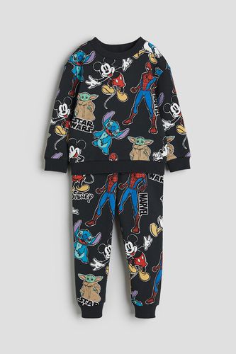 Teiliges Sweatshirt-Set mit Print Schwarz/Disney, Kleidung Sets in Größe 92. Farbe: - H&M - Modalova