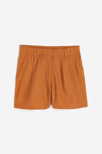 Shorts aus Leinenmix Hellbraun in Größe 40. Farbe: - H&M - Modalova