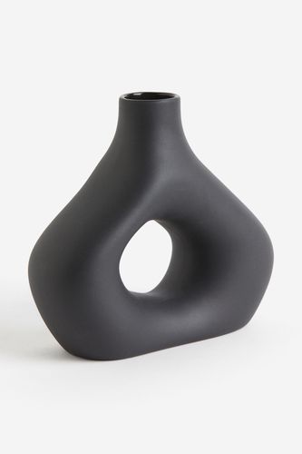 Vase aus Steingut Schwarz in Größe Onesize. Farbe: - H&m Home - Modalova