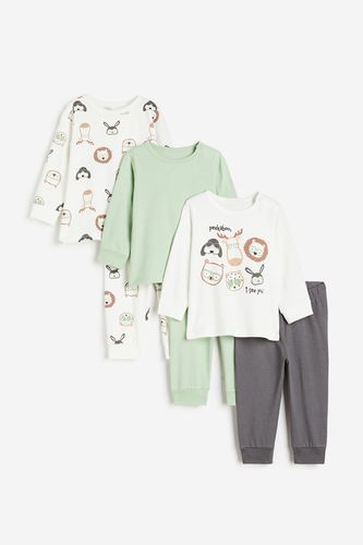 Er-Pack Baumwollpyjamas Weiß/Tiere in Größe 50. Farbe: - H&M - Modalova