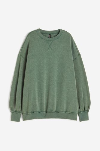 Oversized Sweatshirt Grünmeliert, Sweatshirts in Größe XXS. Farbe: - H&M - Modalova