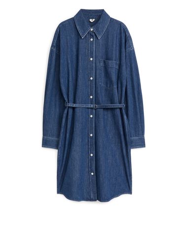 Denim-Hemdkleid Blau, Alltagskleider in Größe 42. Farbe: - Arket - Modalova