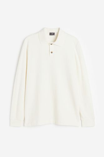 Poloshirt mit Struktur in Regular Fit Weiß, Pullover Größe XS. Farbe: - H&M - Modalova