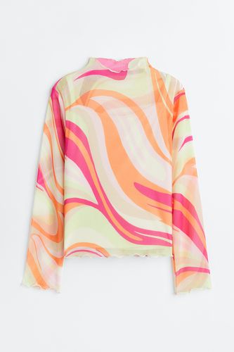 Langarmshirt Cerise/Gemustert, T-Shirts & Tops in Größe 158/164. Farbe: - H&M - Modalova