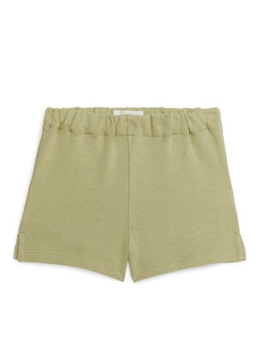 Shorts aus Baumwollfrottee Khaki in Größe 86/92. Farbe: green - Arket - Modalova