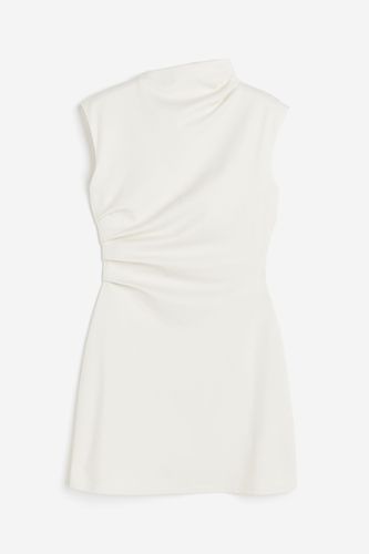 Drapiertes Kleid Weiß, Alltagskleider in Größe XL. Farbe: - H&M - Modalova