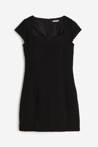 Bouclé-Kleid Schwarz, Alltagskleider in Größe 44. Farbe: - H&M - Modalova