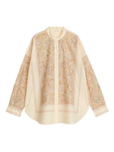 Hemdbluse aus Baumwolle mit Paisleyprint Cremeweiß, Freizeithemden in Größe 32. Farbe: - Arket - Modalova