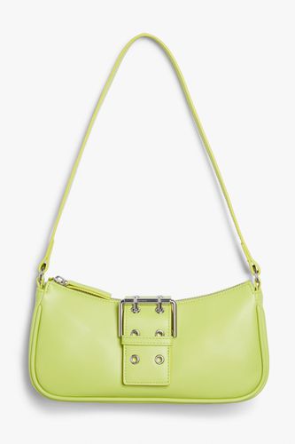 Handtasche aus Kunstleder mit Schnalle Limettengrün, Schultertaschen in Größe Onesize. Farbe: - Monki - Modalova