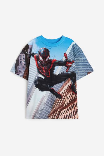 T-Shirt mit Print Blau/Spiderman, T-Shirts & Tops in Größe 98/104. Farbe: - H&M - Modalova