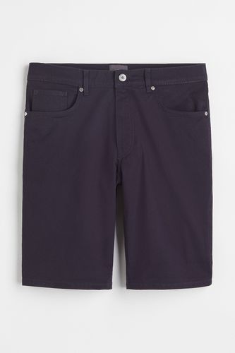 Shorts aus Baumwolltwill Slim Fit Marineblau in Größe W 40. Farbe: - H&M - Modalova