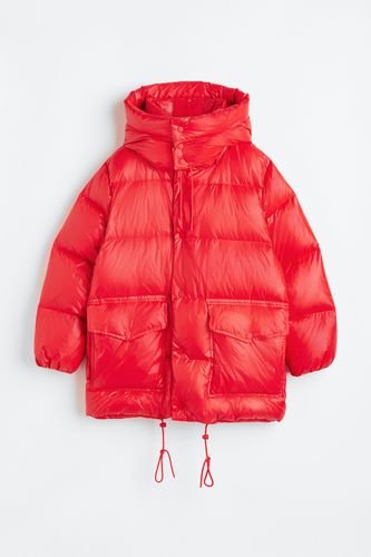 Daunenjacke mit Kapuze Rot, Jacken in Größe S. Farbe: - H&M - Modalova