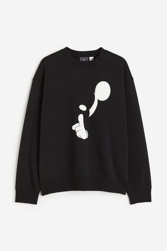Sweatshirt in Loose Fit Schwarz/Micky Maus, Sweatshirts Größe S. Farbe: - H&M - Modalova
