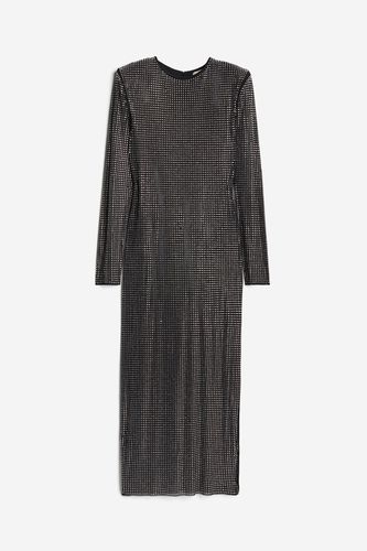 Kleid mit Strassverzierung Schwarz/Strass, Alltagskleider in Größe S. Farbe: - H&M - Modalova