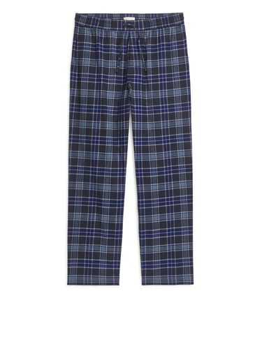Pyjamahose aus Flanell Blau/Karos, Pyjama-Hosen in Größe S. Farbe: - Arket - Modalova