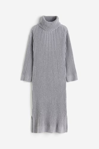 Geripptes Rollkragenkleid Grau, Alltagskleider in Größe S. Farbe: - H&M - Modalova
