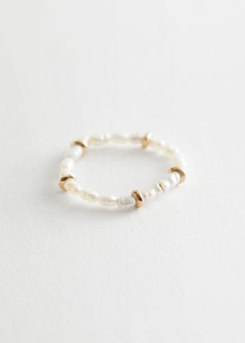 Perlenring Weiß, Ringe in Größe L. Farbe: - & Other Stories - Modalova