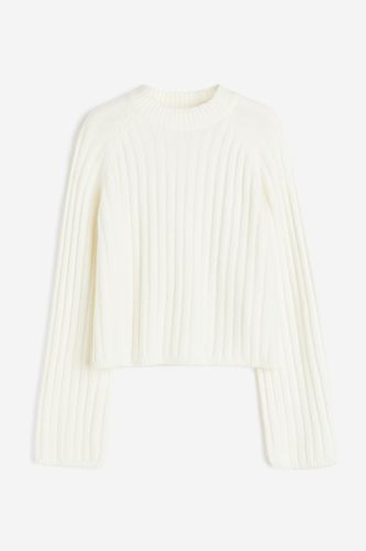 Gerippter Pullover Weiß in Größe S. Farbe: - H&M - Modalova