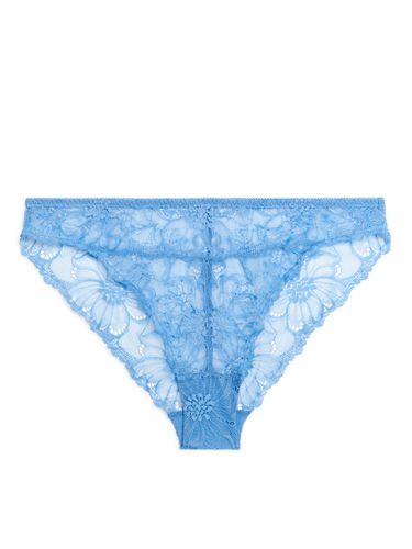 Slip aus Spitze Blau, Slips in Größe L. Farbe: - Arket - Modalova