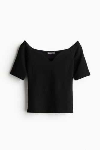 Off-Shoulder-Shirt Schwarz, Tops in Größe XS. Farbe: - H&M - Modalova