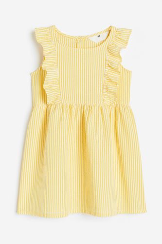Kleid aus Seersucker Gelb/Gestreift, Kleider in Größe 140. Farbe: - H&M - Modalova