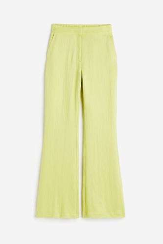 Ausgestellte Hose aus Viskose Limegrün, Anzughosen in Größe 48. Farbe: - H&M - Modalova