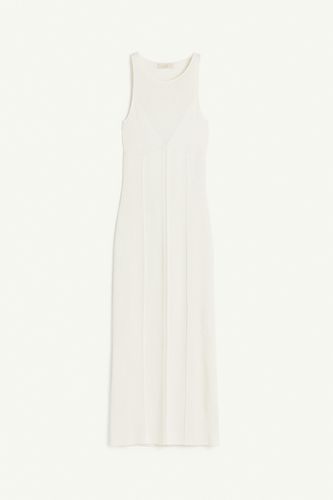 Rückenfreies Kleid aus Rippstrick Cremefarben, Alltagskleider in Größe XL. Farbe: - H&M - Modalova