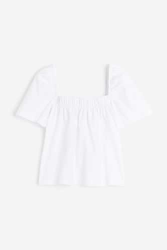 Shirt mit eckigem Ausschnitt Weiß, Tops in Größe XXL. Farbe: - H&M - Modalova