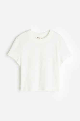 DryMove™ Kurzes Sportshirt Weiß, Sport – Pullover & Strickjacken in Größe M. Farbe: - H&M - Modalova