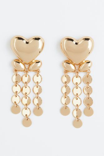 Ohrringe mit Herz-Anhänger Goldfarben in Größe Onesize. Farbe: - H&M - Modalova