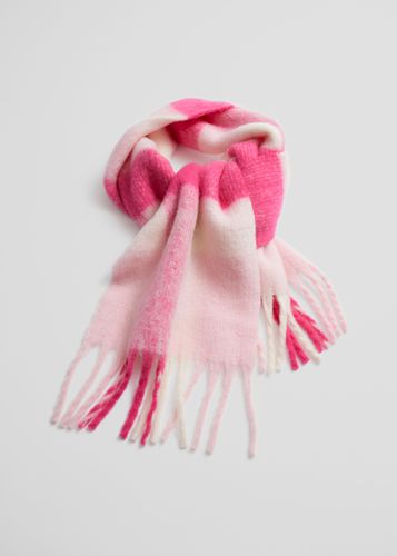 Karierter Schal aus Wollmischung Rosa, Schals Halstücher in Größe 200x40 cm. Farbe: - & Other Stories - Modalova