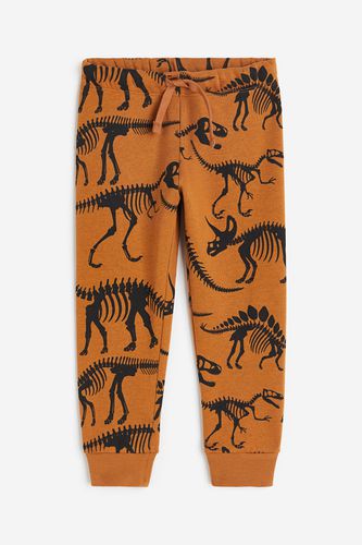 Bedruckte Joggpants Braun/Dinosaurier, Jogginghose in Größe 92. Farbe: - H&M - Modalova