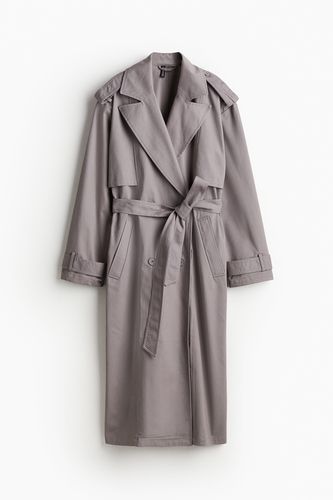 Trenchcoat aus Twill Grau, Mäntel in Größe L. Farbe: - H&M - Modalova