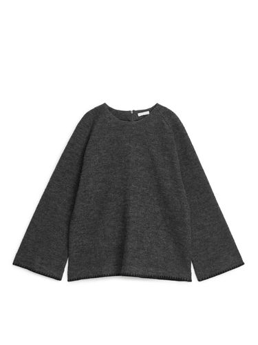 Sweatshirt aus Wollwalk Dunkelgrau meliert, Sweatshirts in Größe S. Farbe: - Arket - Modalova