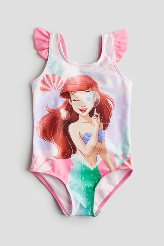 Badeanzug mit Print Rosa/Kleine Meerjungfrau in Größe 98/104. Farbe: - H&M - Modalova
