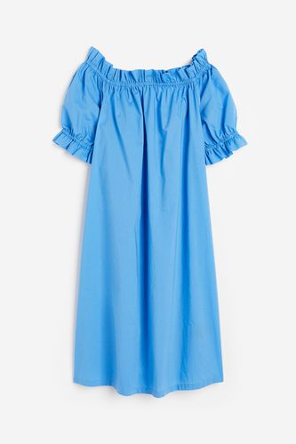 Off-Shoulder-Kleid Blau, Alltagskleider in Größe XS. Farbe: - H&M - Modalova