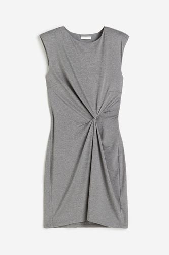 Kleid mit Twist-Detail Graumeliert, Alltagskleider in Größe XXL. Farbe: - H&M - Modalova
