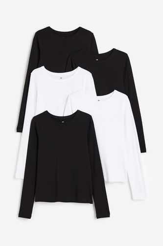Er-Pack Jerseyshirts Schwarz/Weiß, T-Shirts & Tops in Größe 146/152. Farbe: - H&M - Modalova