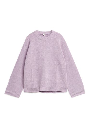 Lockerer Pullover aus Baumwollmischgewebe Lila in Größe XS/S. Farbe: - Arket - Modalova