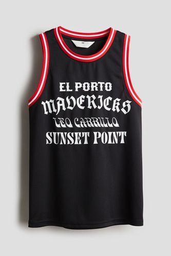 Basketball-Tanktop aus Mesh Schwarz/Mavericks, T-Shirts & Tops in Größe 134/140. Farbe: - H&M - Modalova